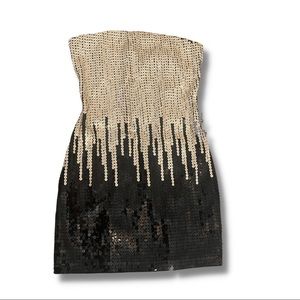 BEBE💗Sequin contour mini dress XS